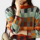 Erika – Pulover s patchwork uzorkom