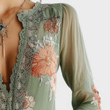 Lorena | Boho cvjetna bluzica