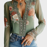 Lorena | Boho cvjetna bluzica