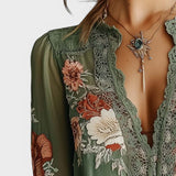 Lorena | Boho cvjetna bluzica