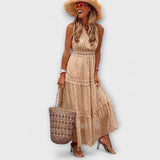 Lola - Maxi haljina s boho čipkom