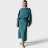 Dana - Kimono haljina izrađena od lana i pamuka