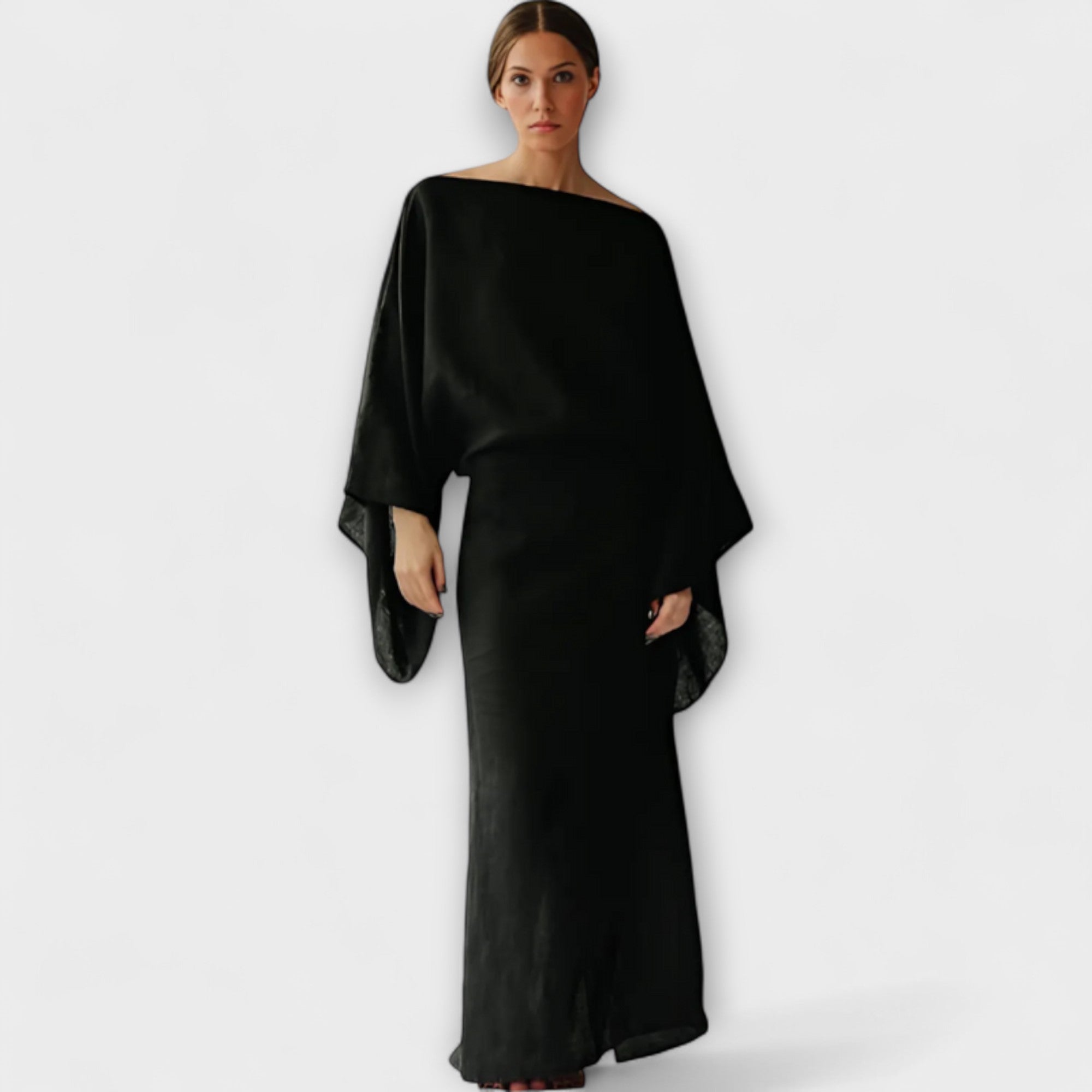 Dana - Kimono haljina izrađena od lana i pamuka