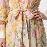 Cressida | Floral Sheer Long Sleeve Maxi Dress