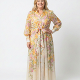 Cressida | Floral Sheer Long Sleeve Maxi Dress