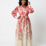 Cressida | Floral Sheer Long Sleeve Maxi Dress
