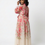 Cressida | Floral Sheer Long Sleeve Maxi Dress